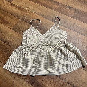 Striped tankini top